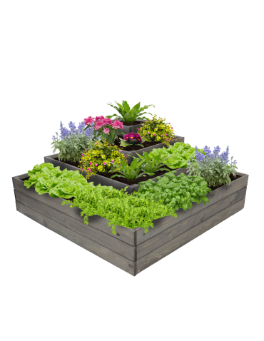 Narożna skrzynia podwyższana na warzywa drewniany warzywniak 54x120x120 EKO - produkt 2