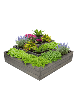 Narożna skrzynia podwyższana na warzywa drewniany warzywniak 54x120x120 EKO - product 2