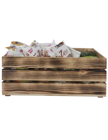 Skrzynie i skrzynki drewniane - Drewniana skrzynka na warzywa skrzyneczka skrzynki drewniane 60x40 DUŻA EKO - product 4