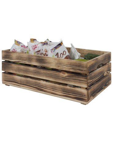 Skrzynie i skrzynki drewniane - Drewniana skrzynka na warzywa skrzyneczka skrzynki drewniane 60x40 DUŻA EKO - product 5