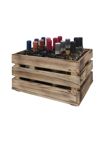 Skrzynie i skrzynki drewniane - Drewniana skrzynka na warzywa skrzyneczka skrzynki drewniane 40x30 RĄCZKI - produkt 5