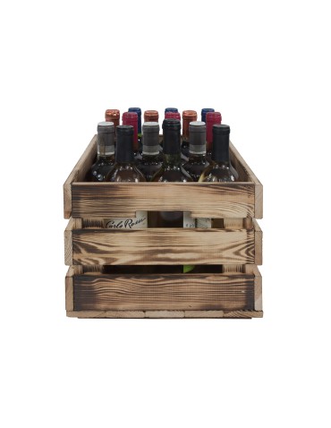 Skrzynie i skrzynki drewniane - Drewniana skrzynka na warzywa skrzyneczka skrzynki drewniane 40x30 RĄCZKI - produkt 6