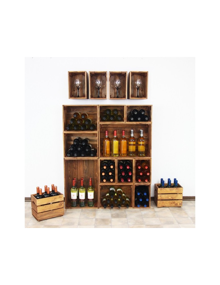 Skrzynie i skrzynki drewniane - Skrzynki drewniane zestaw skrzynek na warzywa drewniana skrzynka 4szt 30x20 - produkt b2b.wamar.biz 6