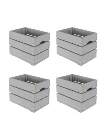 Skrzynki drewniane zestaw skrzynek na warzywa drewniana skrzynka 4szt 30x20