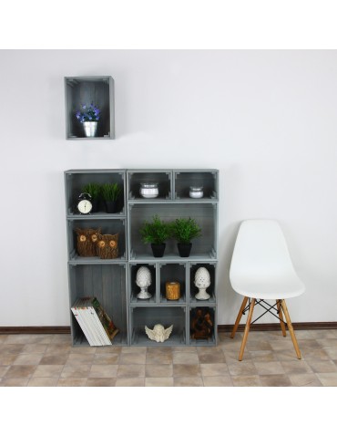 Skrzynie i skrzynki drewniane - Skrzynki drewniane zestaw skrzynek na warzywa drewniana skrzynka 4szt 30x20 - product 6