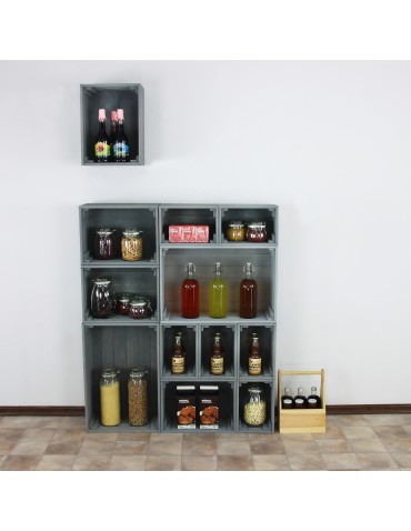 Skrzynie i skrzynki drewniane - Skrzynki drewniane zestaw skrzynek na warzywa drewniana skrzynka 4szt 30x20 - product 8