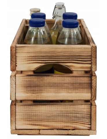 Skrzynie i skrzynki drewniane - Drewniana skrzynka na warzywa skrzyneczka skrzynki drewniane 30x20 SOLIDNA - product 4