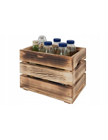 Skrzynie i skrzynki drewniane - Drewniana skrzynka na warzywa skrzyneczka skrzynki drewniane 30x20 SOLIDNA - product 5