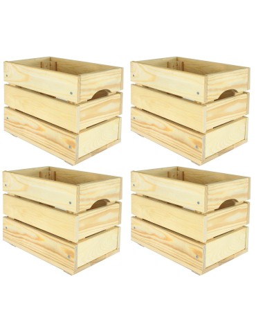 Skrzynki drewniane zestaw skrzynek na warzywa drewniana skrzynka 4szt 30x20