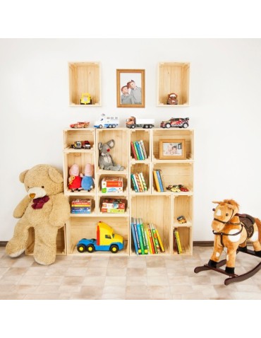 Skrzynie i skrzynki drewniane - Skrzynki drewniane zestaw skrzynek na warzywa drewniana skrzynka 4szt 30x20 - produkt 6