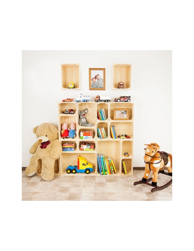 Skrzynie i skrzynki drewniane - Skrzynki drewniane zestaw skrzynek na warzywa drewniana skrzynka 4szt 30x20 - produkt b2b.wamar.biz 6