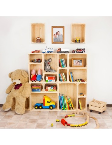 Skrzynie i skrzynki drewniane - Skrzynki drewniane zestaw skrzynek na warzywa drewniana skrzynka 4szt 30x20 - produkt 7