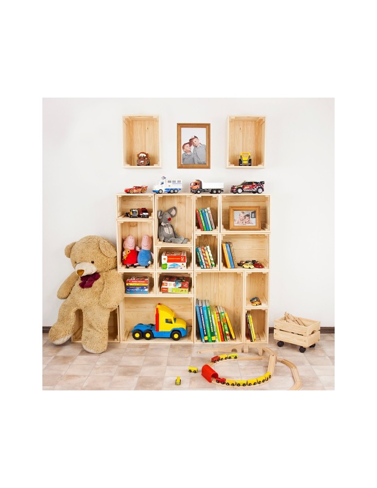 Skrzynie i skrzynki drewniane - Skrzynki drewniane zestaw skrzynek na warzywa drewniana skrzynka 4szt 30x20 - produkt b2b.wamar.biz 7