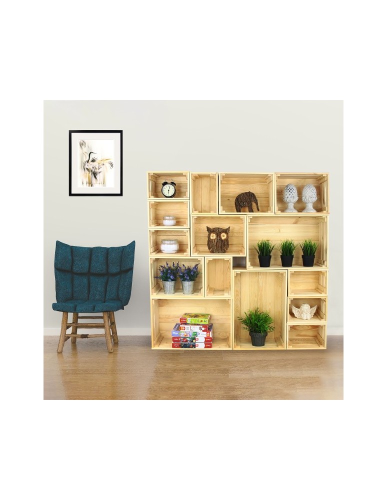 Skrzynie i skrzynki drewniane - Skrzynki drewniane zestaw skrzynek na warzywa drewniana skrzynka 4szt 30x20 - produkt b2b.wamar.biz 9