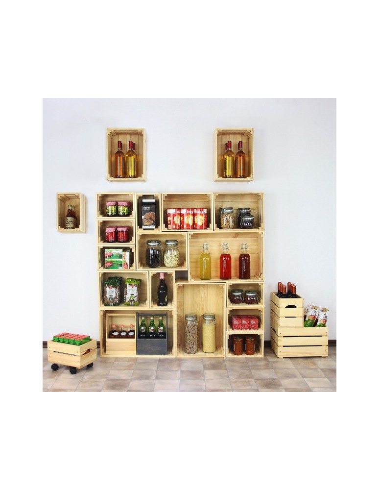 Skrzynie i skrzynki drewniane - Skrzynki drewniane zestaw skrzynek na warzywa drewniana skrzynka 4szt 30x20 - produkt b2b.wamar.biz 12