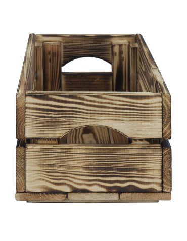 Skrzynie i skrzynki drewniane - Drewniana skrzynka na warzywa skrzyneczka skrzynki drewniane 30x20 sosna - product 3