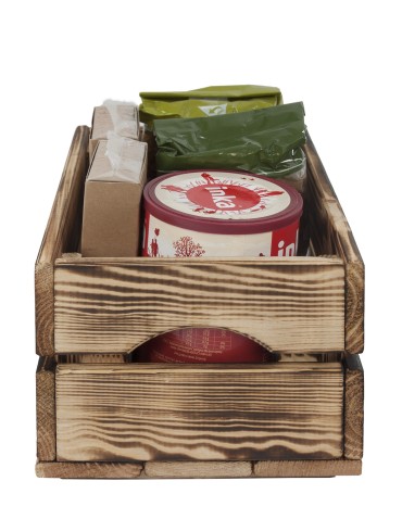 Skrzynie i skrzynki drewniane - Drewniana skrzynka na warzywa skrzyneczka skrzynki drewniane 30x20 sosna - product 9