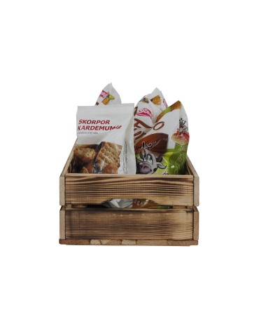 Skrzynie i skrzynki drewniane - Drewniana skrzynka na warzywa skrzyneczka skrzynki drewniane 40x30 sosna - product 9