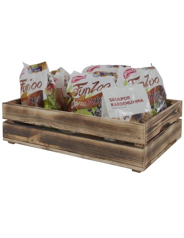 Skrzynie i skrzynki drewniane - Drewniana skrzynka na warzywa skrzyneczka skrzynki drewniane 60x40 DUŻA EKO - product 5