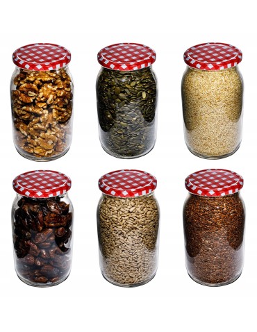 SŁOIK 900ml SŁOIKI NA PRZETWORY ATEST PZH 6SZT