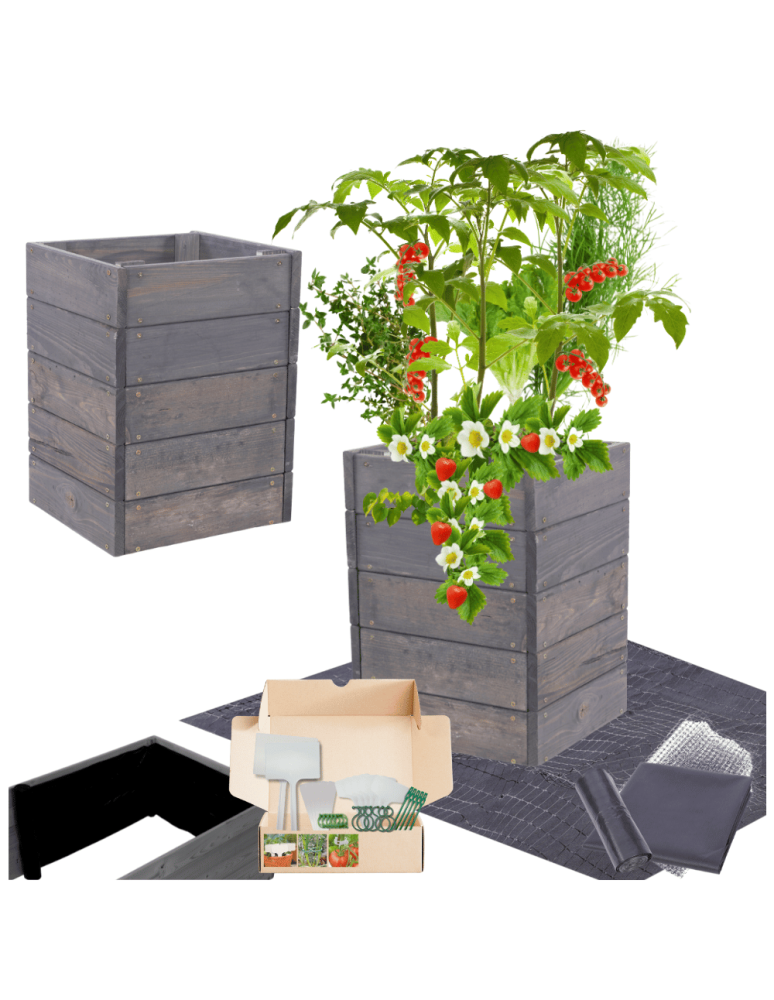 Uprawowe skrzynie ogrodowe- Warzywniaki- skrzynia do uprawy - Skrzynia na warzywa skrzynie na warzywnik inspekt donica grządka 45x33x30 - product b2b.wamar.biz 1