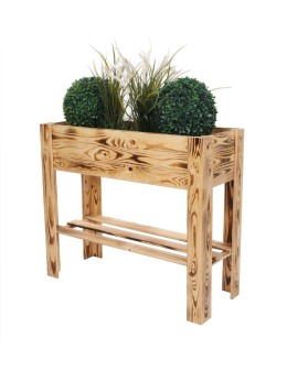 Donica na nogach warzywniak drewniana skrzynia na warzywa wysoki ziołownik