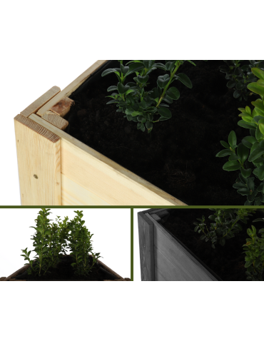 Uprawowe skrzynie ogrodowe- Warzywniaki- skrzynia do uprawy - Donica na nogach warzywniak drewniana skrzynia na warzywa wysoki ziołownik - product 6