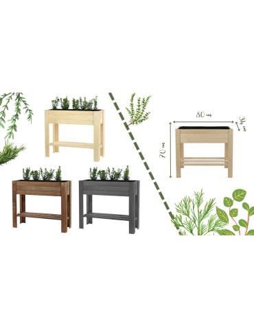 Uprawowe skrzynie ogrodowe- Warzywniaki- skrzynia do uprawy - Donica na nogach warzywniak drewniana skrzynia na warzywa wysoki ziołownik - product 7