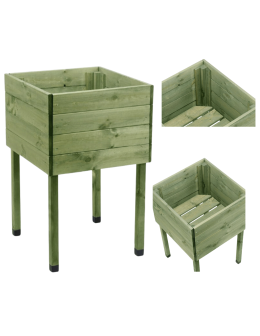 Donica ogrodowa donica na nogach drewniany ziołownik warzywnik  BRD 50x50