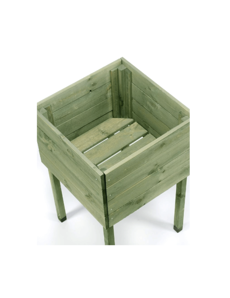 Duże donice ogrodowe- pergole - Donica ogrodowa donica na nogach drewniany ziołownik warzywnik BRD 50x50 - product b2b.wamar.biz 3