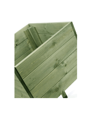 Duże donice ogrodowe- pergole - Donica ogrodowa donica na nogach drewniany ziołownik warzywnik BRD 50x50 - product 4