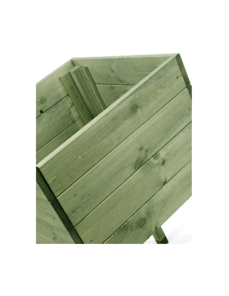 Duże donice ogrodowe- pergole - Donica ogrodowa donica na nogach drewniany ziołownik warzywnik BRD 50x50 - product b2b.wamar.biz 4