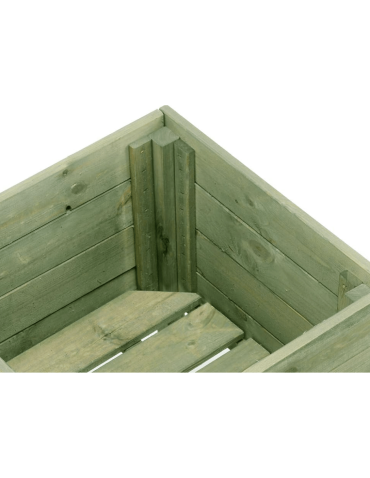 Duże donice ogrodowe- pergole - Donica ogrodowa donica na nogach drewniany ziołownik warzywnik BRD 50x50 - product 6