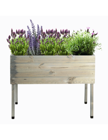 Donica na nogach donica ogrodowa drewniana donica balkonowa na zioła 100x50