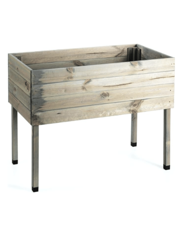 Duże donice ogrodowe- pergole - Donica na nogach donica ogrodowa drewniana donica balkonowa na zioła 100x50 - produkt 3