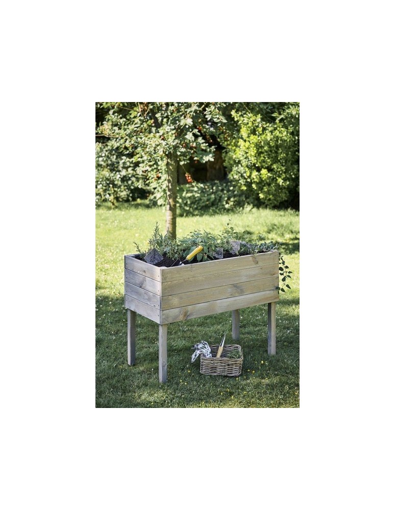 Duże donice ogrodowe- pergole - Donica na nogach donica ogrodowa drewniana donica balkonowa na zioła 100x50 - produkt b2b.wamar.biz 7