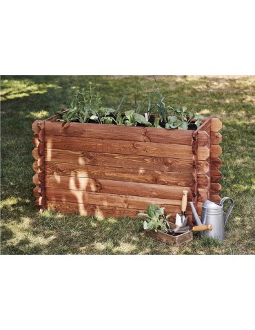 Duże donice ogrodowe- pergole - Donica na warzywa skrzynia na rośliny drewniana donica ogrodowa zielnik EKO - product 5