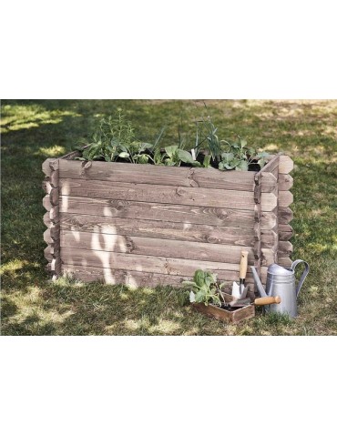 Duże donice ogrodowe- pergole - Donica na warzywa skrzynia na rośliny drewniana donica ogrodowa zielnik EKO - product 6