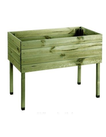 Duże donice ogrodowe- pergole - Donica na nogach donica ogrodowa drewniana donica balkonowa na zioła 100x50 - product 6