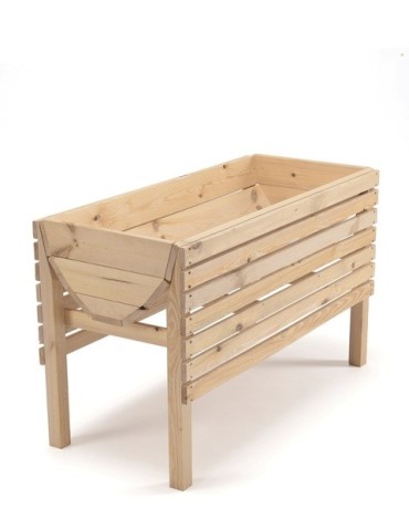 Miniszklarnie i Inspekty - Donica ogrodowa na nogach donice drewniane zielnik warzywniak 100x45 zioła - product 4