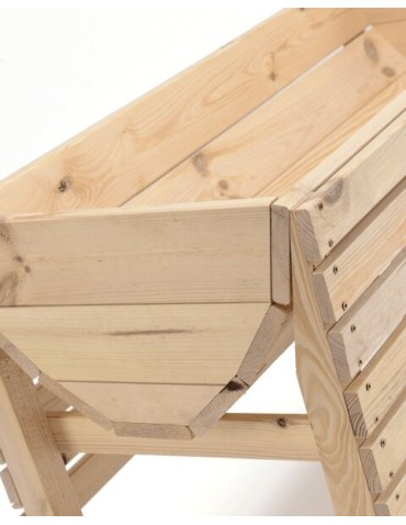 Miniszklarnie i Inspekty - Donica ogrodowa na nogach donice drewniane zielnik warzywniak 100x45 zioła - product 5