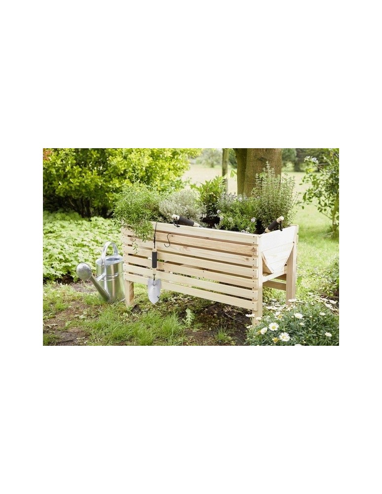 Miniszklarnie i Inspekty - Donica ogrodowa na nogach donice drewniane zielnik warzywniak 100x45 zioła - product b2b.wamar.biz 7