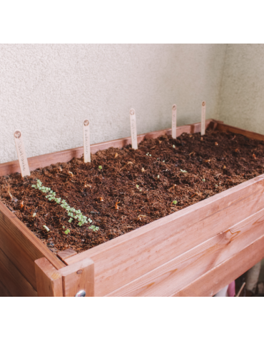 Miniszklarnie i Inspekty - Drewniana donica ogrodowa skrzynia na zioła ziołownik donica na warzywa EKO - product 6