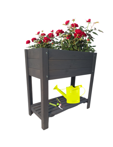 Drewniana donica ogrodowa skrzynia na zioła ziołownik donica na warzywa EKO