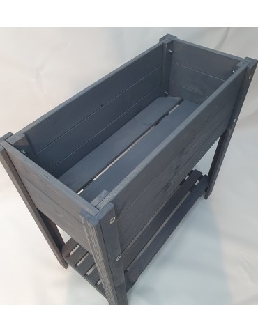 Miniszklarnie i Inspekty - Drewniana donica ogrodowa skrzynia na zioła ziołownik donica na warzywa EKO - product 4