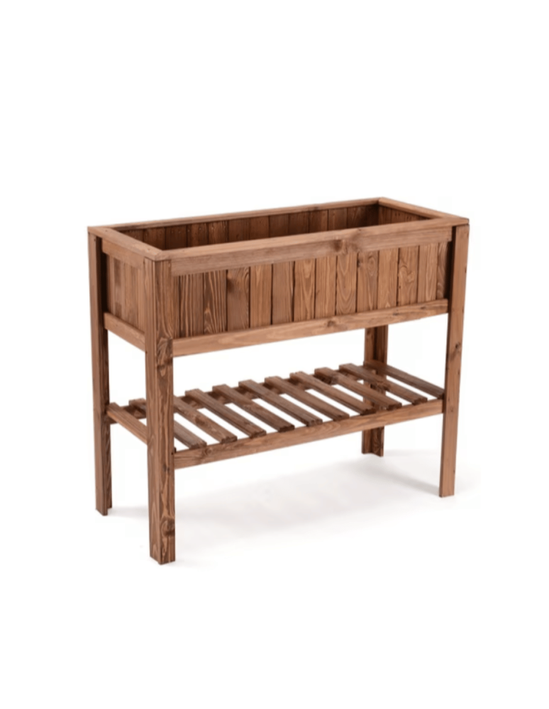 Miniszklarnie i Inspekty - Donica na nogach drewniana donica ogrodowa zielnik warzywniak 93x45 półka - produkt b2b.wamar.biz 2