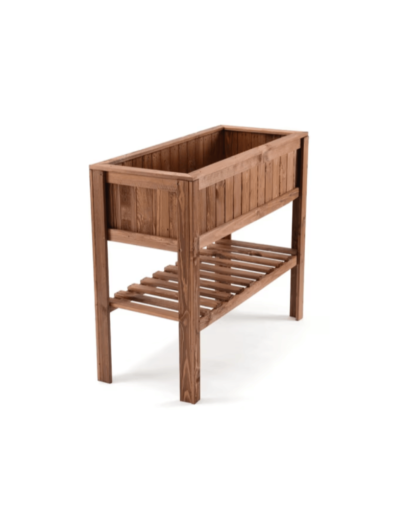 Miniszklarnie i Inspekty - Donica na nogach drewniana donica ogrodowa zielnik warzywniak 93x45 półka - produkt b2b.wamar.biz 5