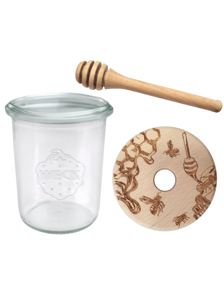 Słoiki weck - Słoik na miód WECK dozownik do miodu słoik do miodu z nabierakiem 160ml W2 - product b2b.wamar.biz 2