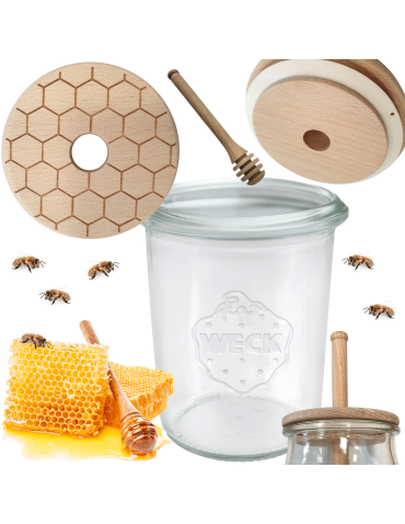 Słoik na miód WECK dozownik do miodu słoik do miodu z nabierakiem 160ml W3