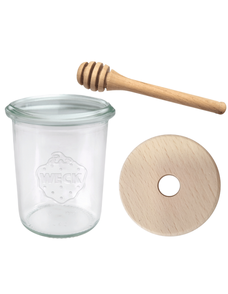 Słoiki weck - Słoik na miód WECK dozownik do miodu słoik do miodu z nabierakiem 160ml W5 - produkt b2b.wamar.biz 2